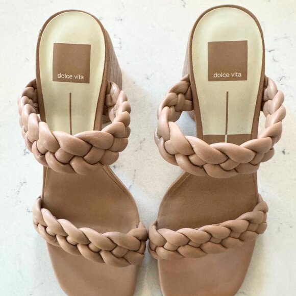 Dolce Vita Braided Heeled Sandals - Paily in Size 8 (cafe color) - Picture 1 of 7